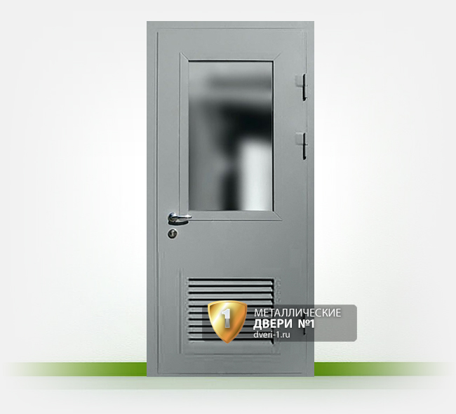 Купить металлическую техническую дверь с вентиляцией, двери с вентиляцией  от производителя.